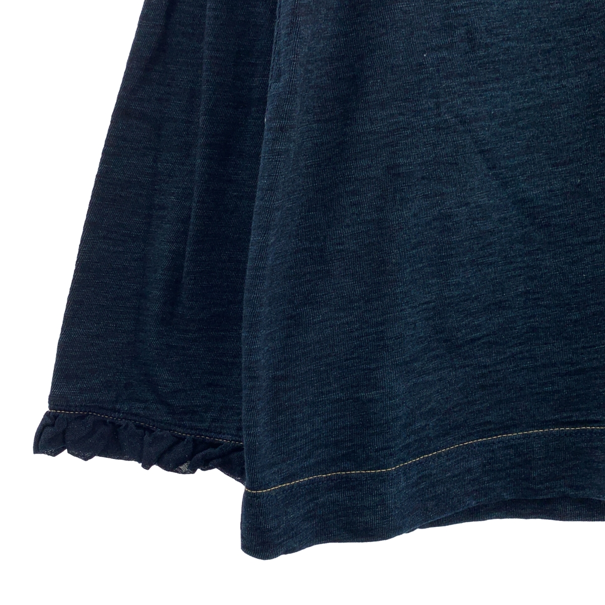 45r / フォーティファイブアール 天竺の四角ヘンリーネックTシャツ