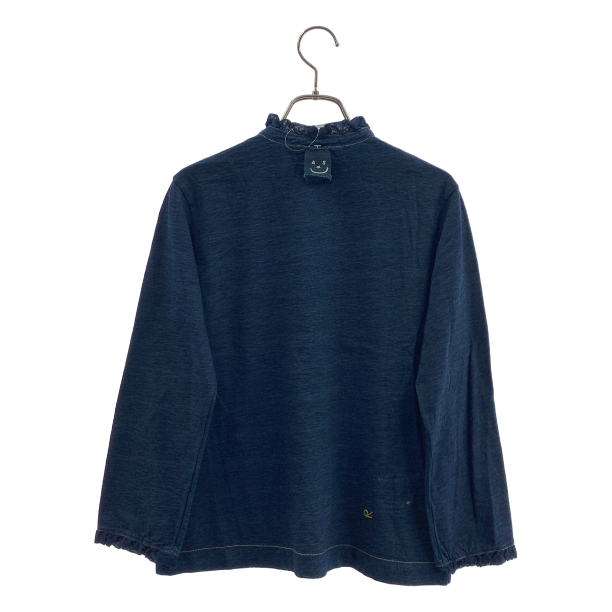 45r / フォーティファイブアール 天竺の四角ヘンリーネックTシャツ