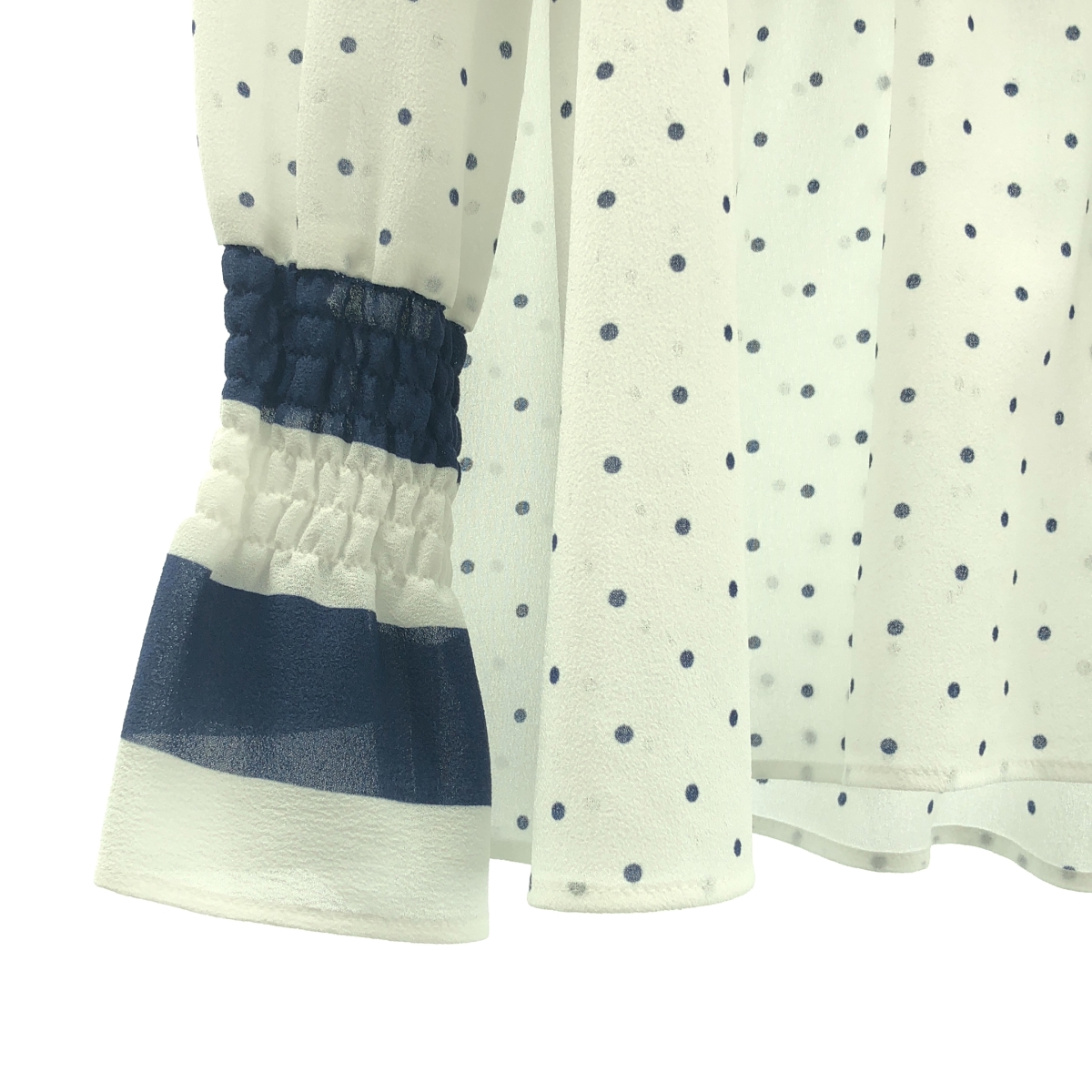 BORDERS at BALCONY / ボーダーズアットバルコニー ドット ティアードブラウス