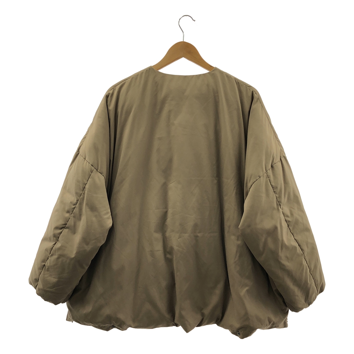 その他 NO COLLAR OVER DOWN JACKET マイクロファイバー ノーカラー オーバー ダウン ジャケット