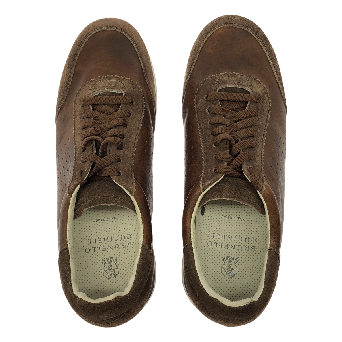 BRUNELLO CUCINELLI / ブルネロクチネリ レザー ローカットスニーカー