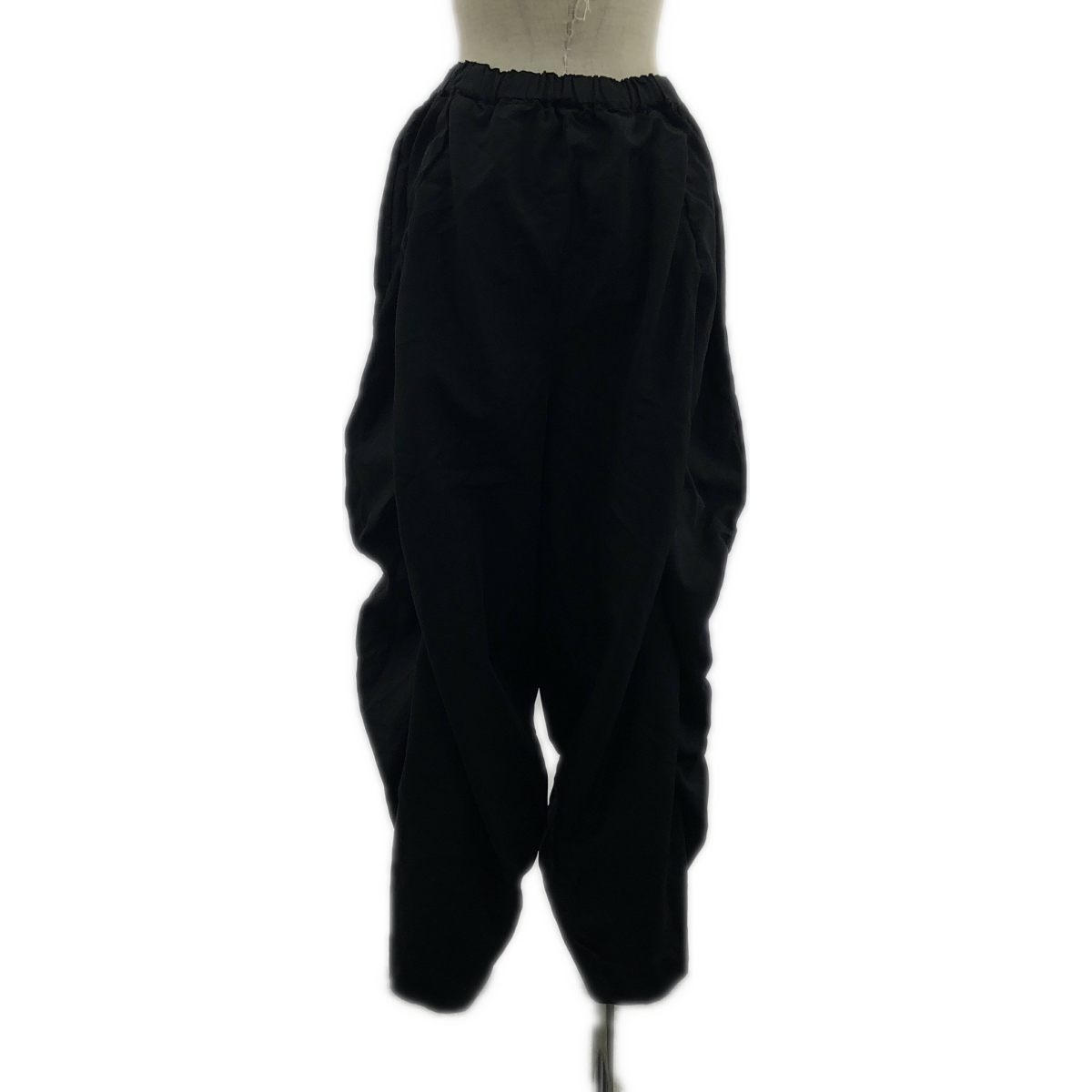 COMME des GARCONS / コムデギャルソン ポリエステル 縮絨 ドローストリング オーバーシルエット ワイドパンツ