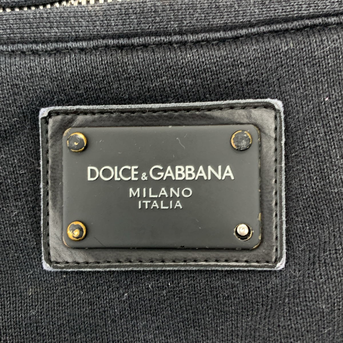 DOLCE＆GABBANA / ドルチェ＆ガッバーナドルガバ コットン ロゴジップ ドローストリング スウェット パンツ