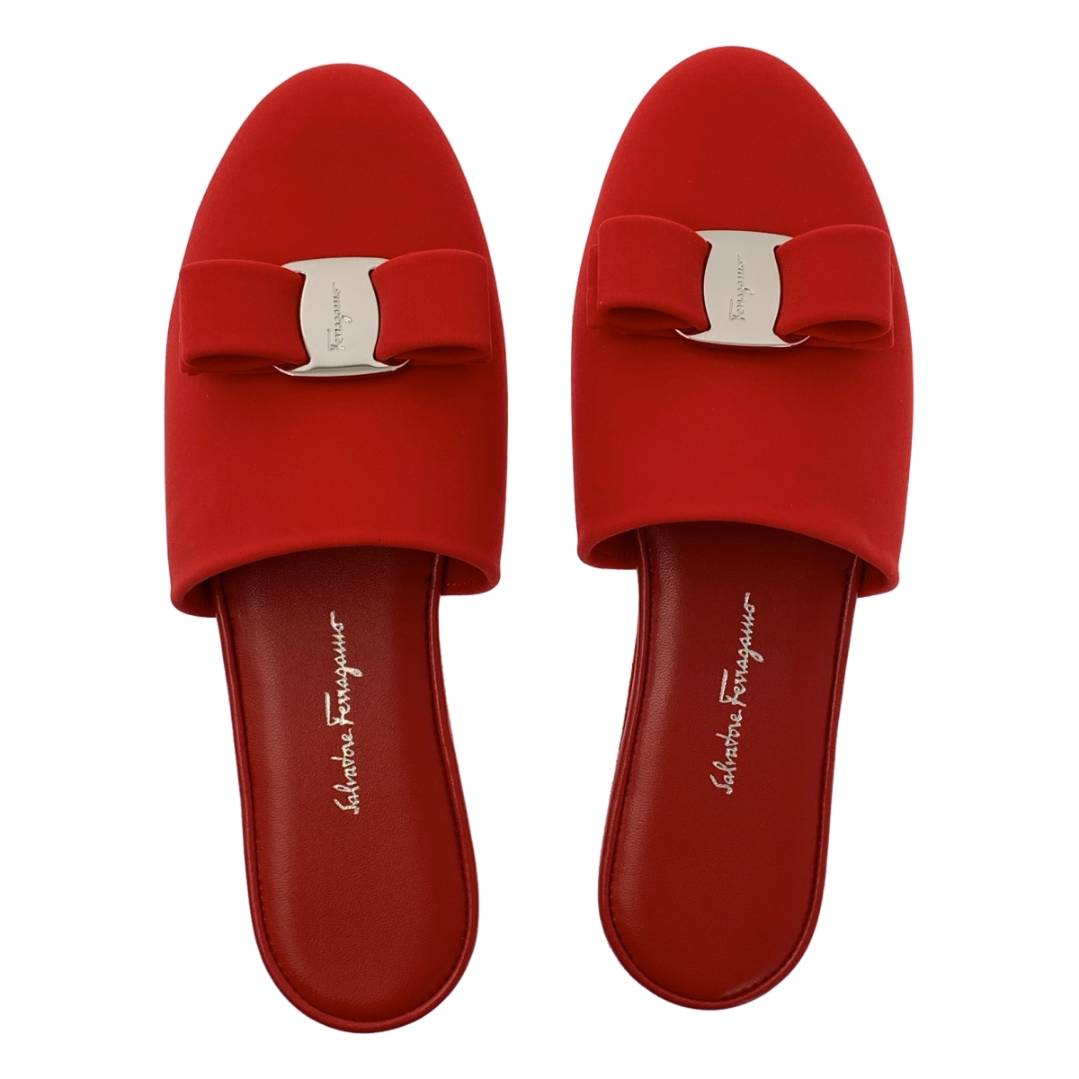 Salvatore Ferragamo / サルヴァトーレフェラガモ Vern Dream / ロゴ リボン ミュール サンダル