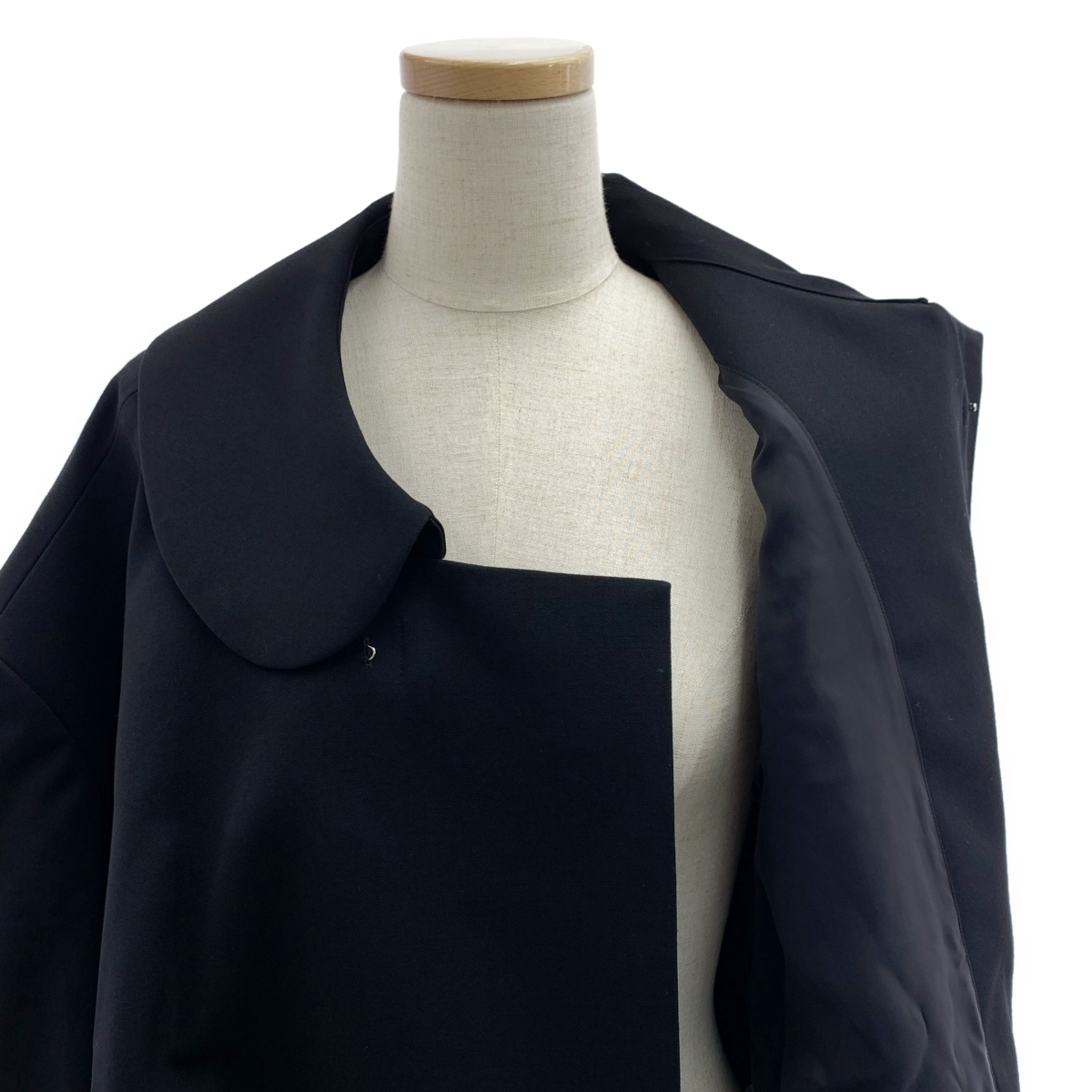 COMME des GARCONS / コムデギャルソン 変形 アシンメトリー カットオフ オーバーシルエット 丸襟 ジャケット