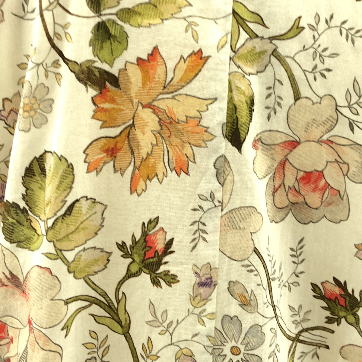 tricot COMME des GARCONS / トリココムデギャルソン 総柄 フラワー レース ドッキング チャイナ シャツ ブラウス