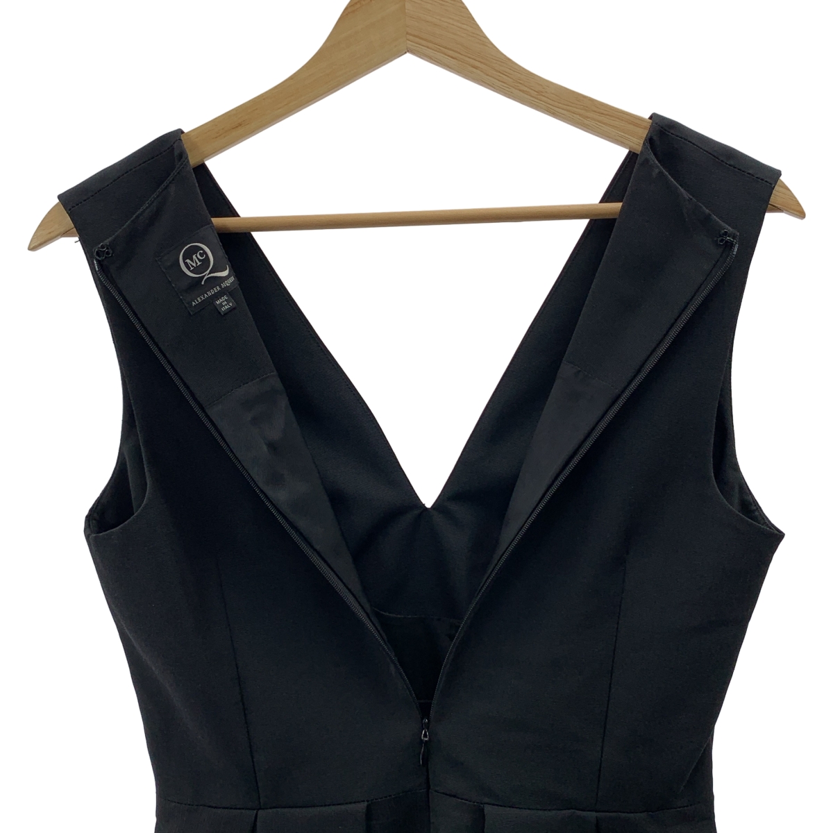 ALEXANDER MCQUEEN / アレキサンダーマックイーン Vネック ミニドレス フレア ワンピース