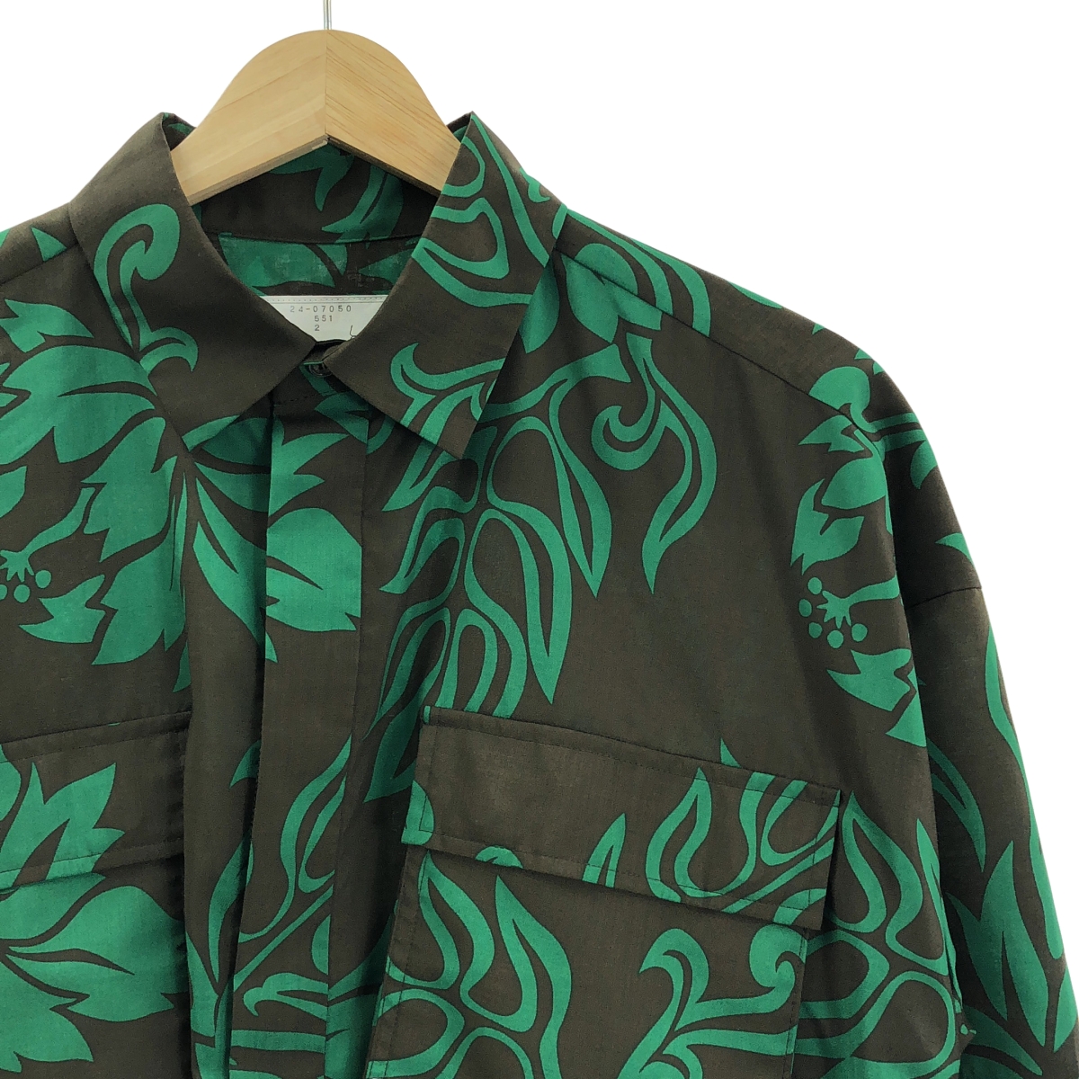 sacai / サカイ Floral Print Shirt / 総柄 フローラル ドローストリング シャツ ジャケット