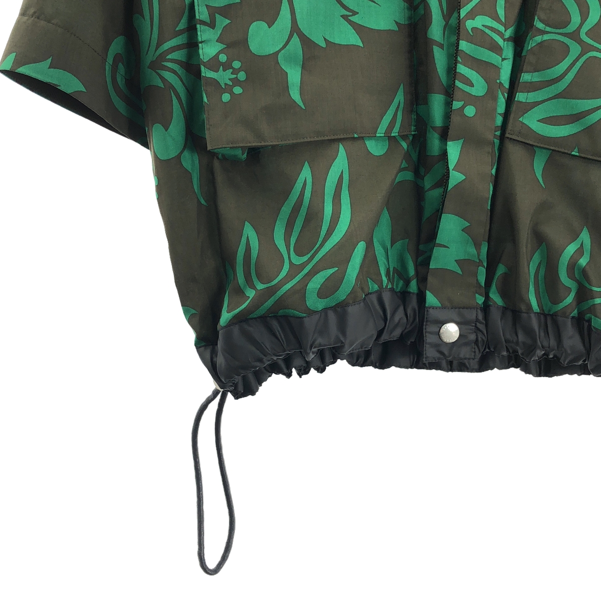 sacai / サカイ Floral Print Shirt / 総柄 フローラル ドローストリング シャツ ジャケット