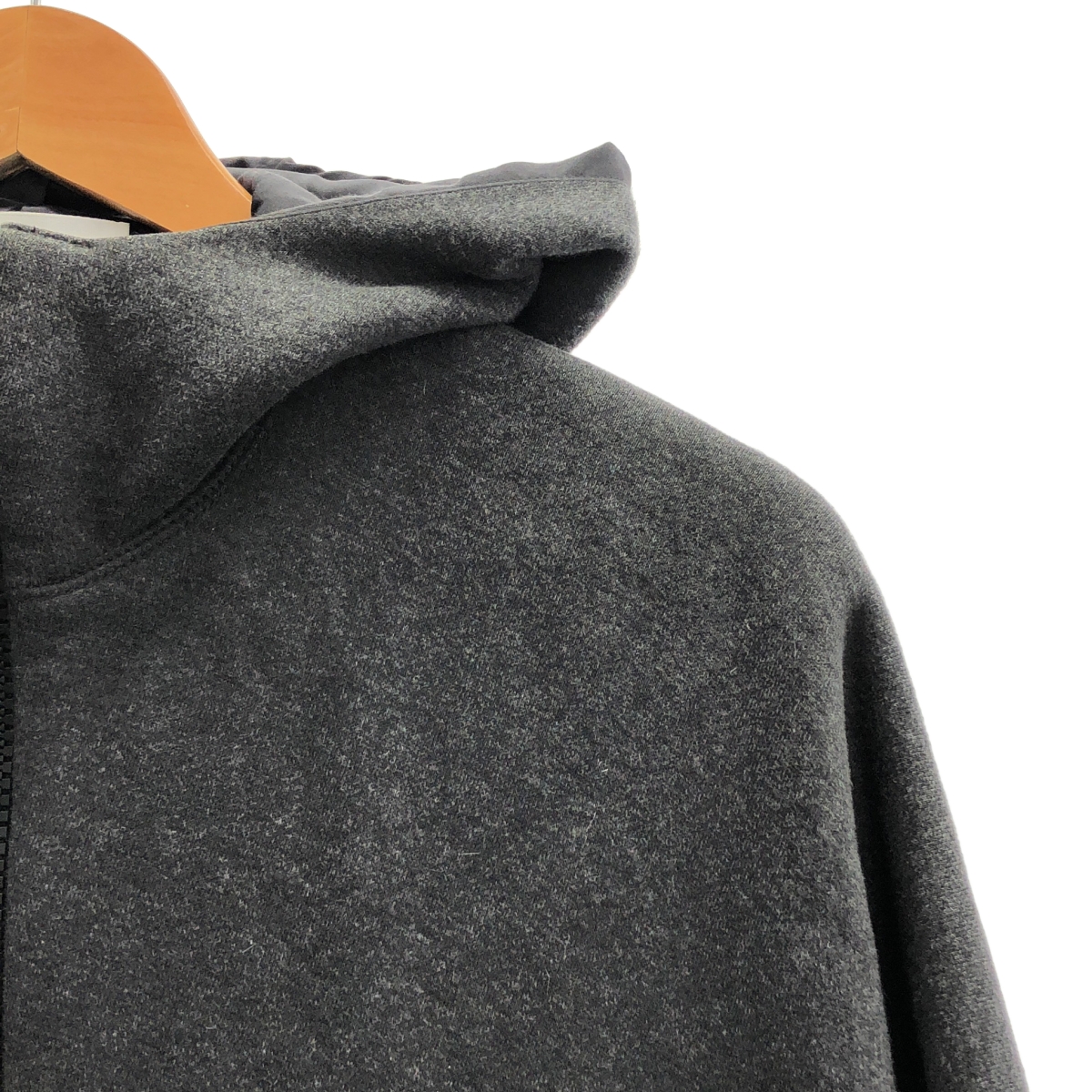 sacai luck / サカイラック コットン フーデッド ポンチョ ジャケット