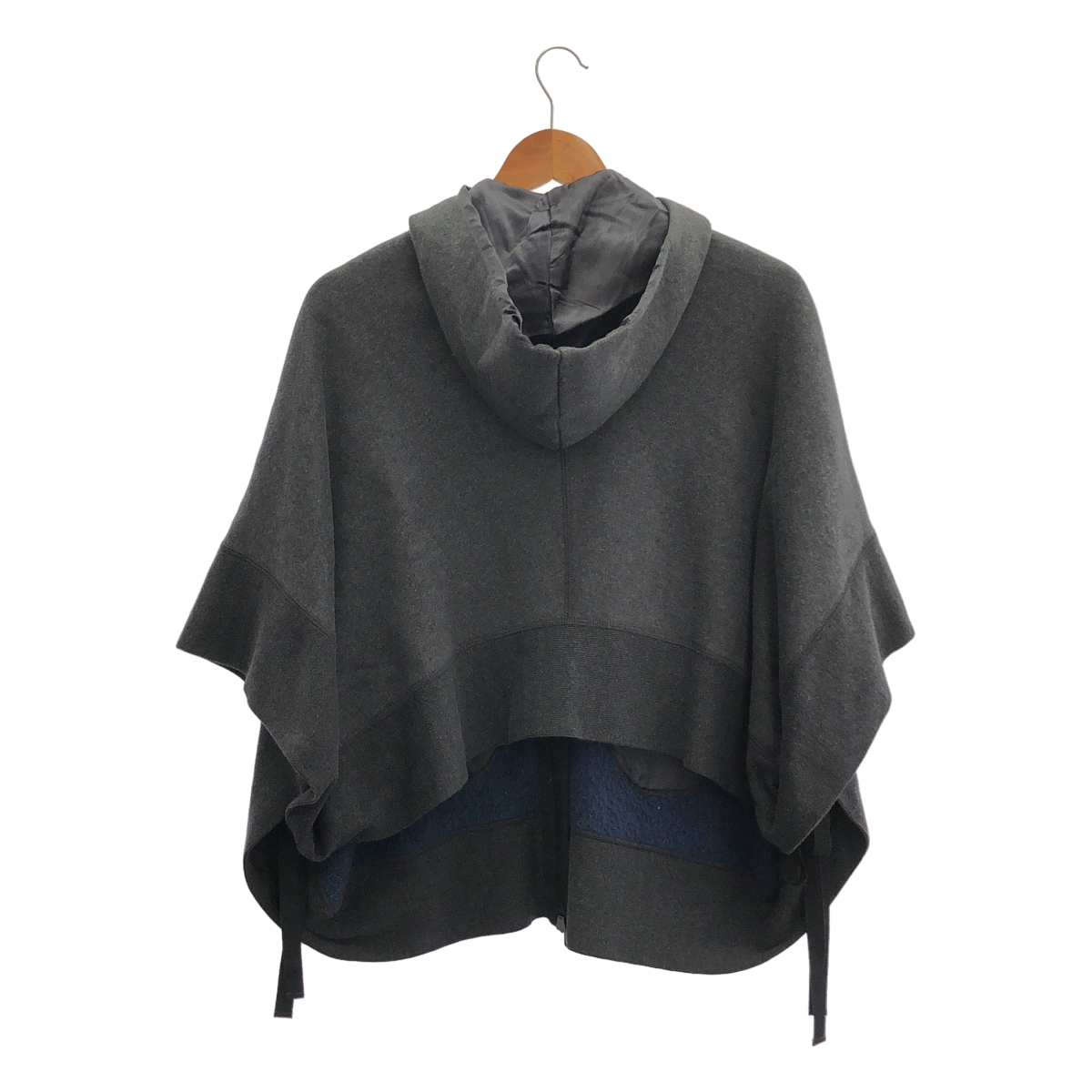 sacai luck / サカイラック コットン フーデッド ポンチョ ジャケット