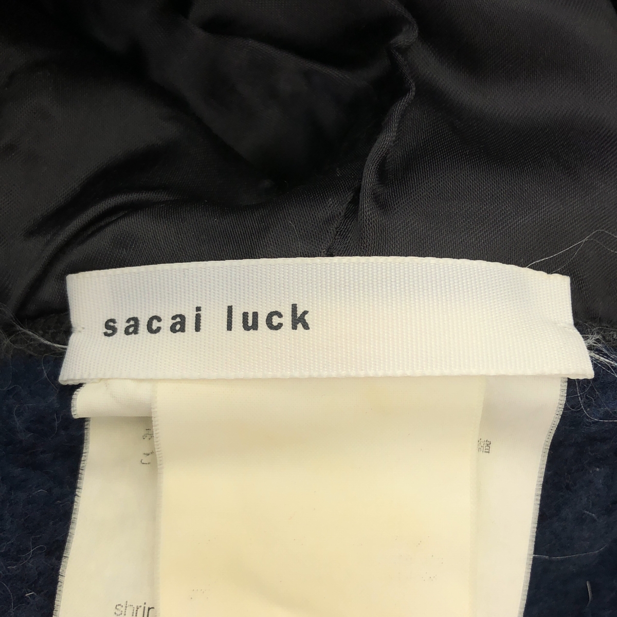 sacai luck / サカイラック コットン フーデッド ポンチョ ジャケット
