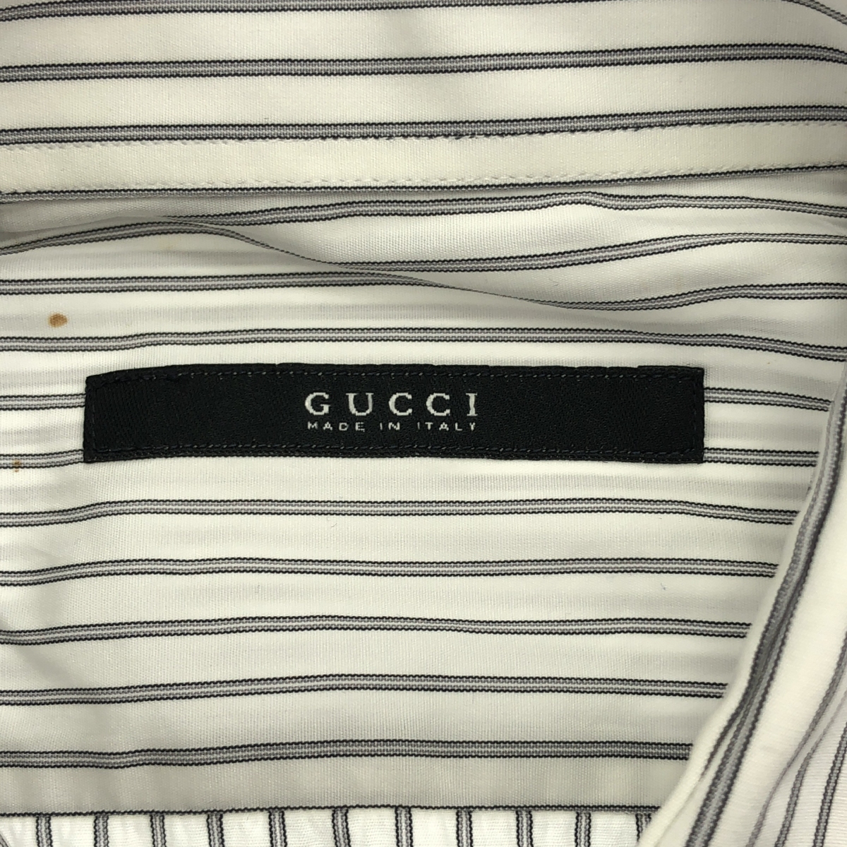 GUCCI / グッチ ストライプ コットン 長袖 シャツ