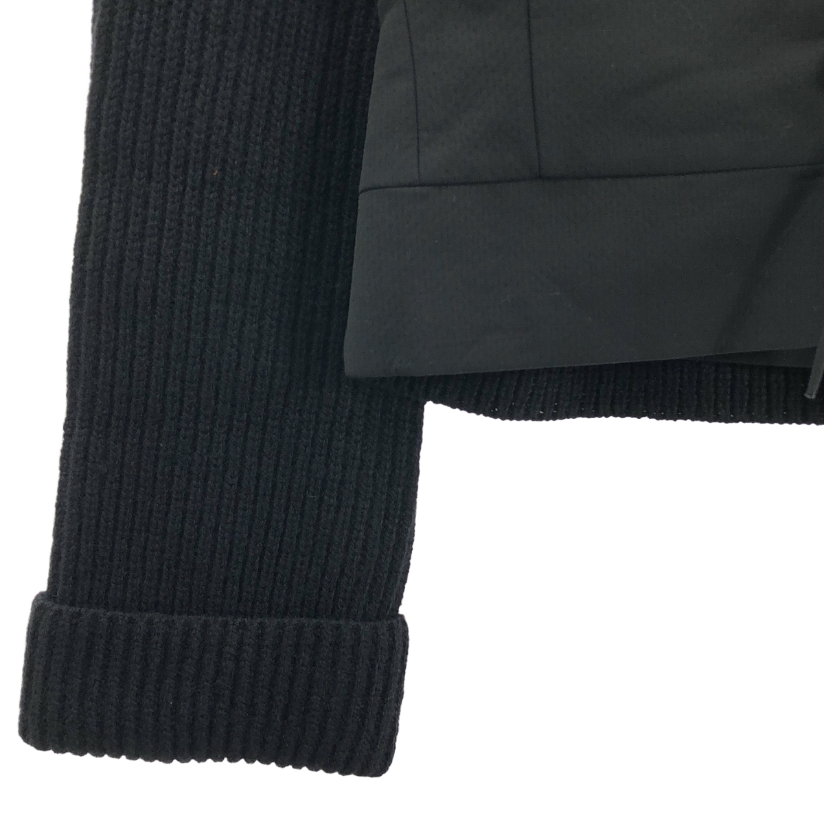 DRIES VAN NOTEN / ドリスヴァンノッテン ウール ニット 切替 ジャケット