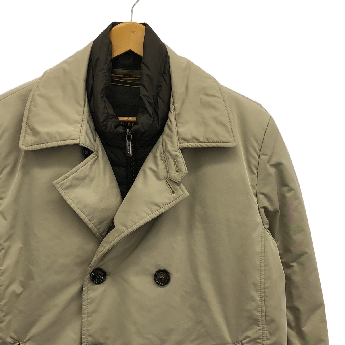 MooRER / ムーレー 着脱可カラー レイヤード ダウンジャケット