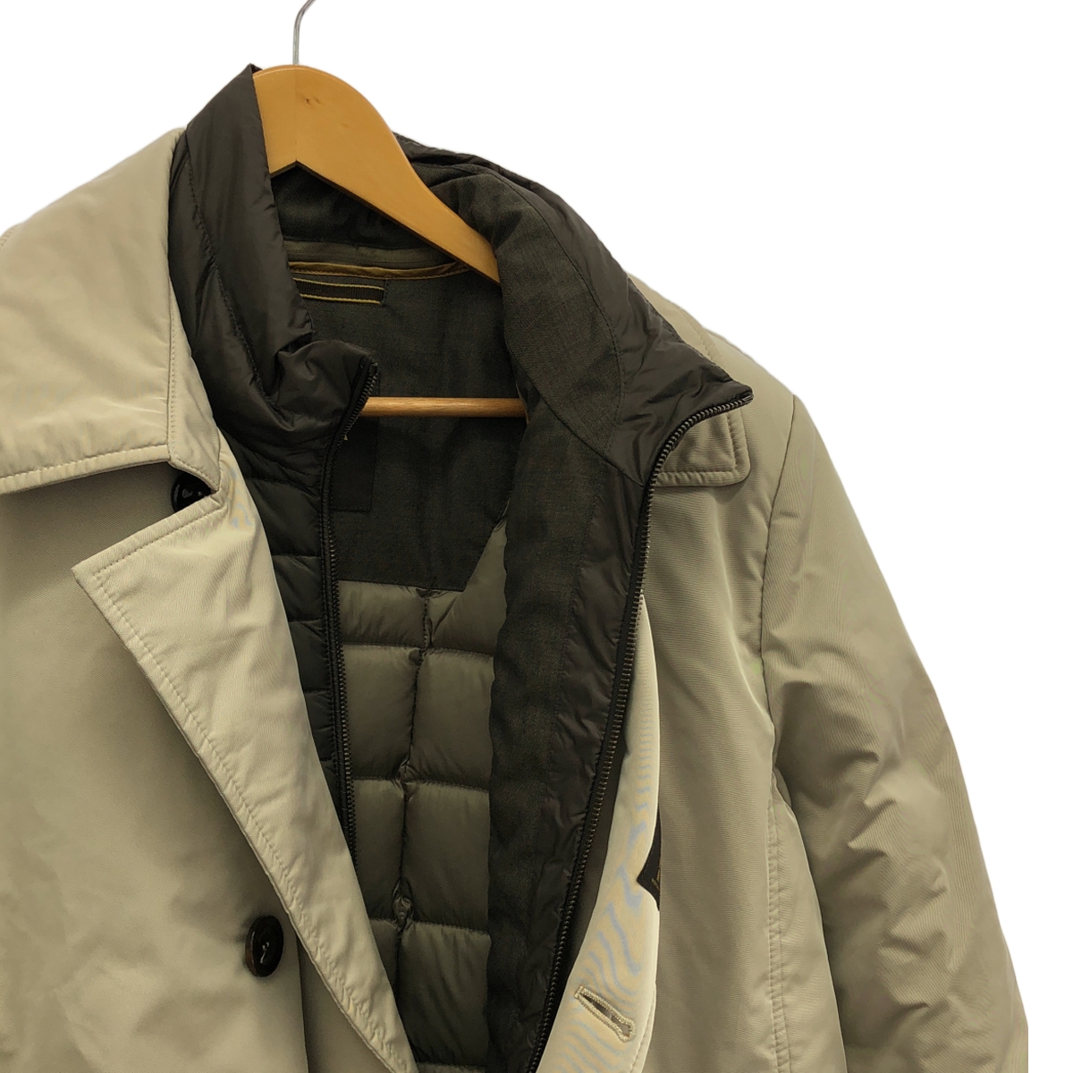 MooRER / ムーレー 着脱可カラー レイヤード ダウンジャケット