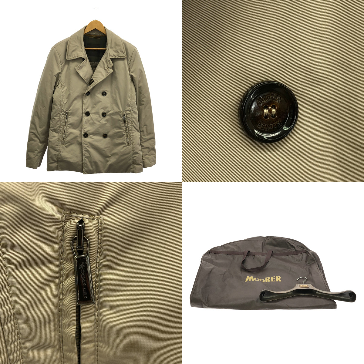 MooRER / ムーレー 着脱可カラー レイヤード ダウンジャケット