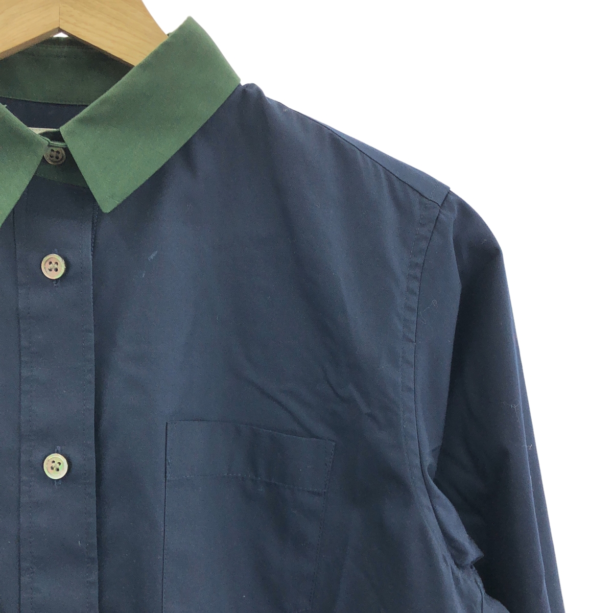 sacai / サカイ リップストップ レース 切替 シャツ