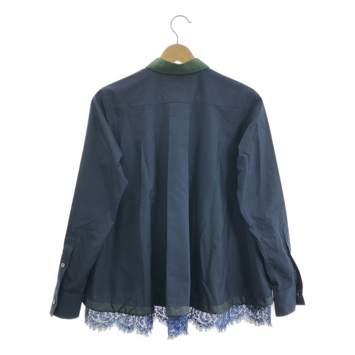 sacai / サカイ リップストップ レース 切替 シャツ
