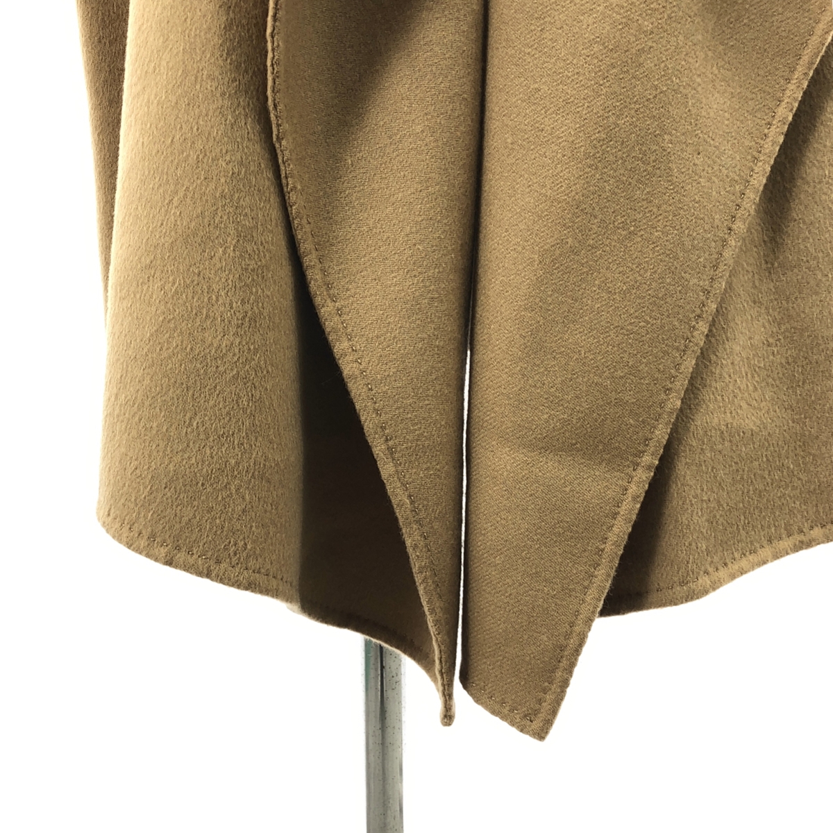 LE CIEL BLEU / ルシェルブルー ウール ボタンレス オーバー ポンチョ コート