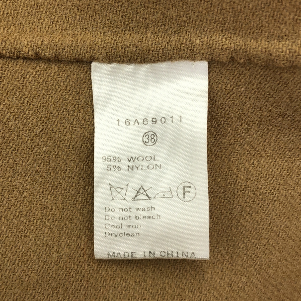 LE CIEL BLEU / ルシェルブルー ウール ボタンレス オーバー ポンチョ コート