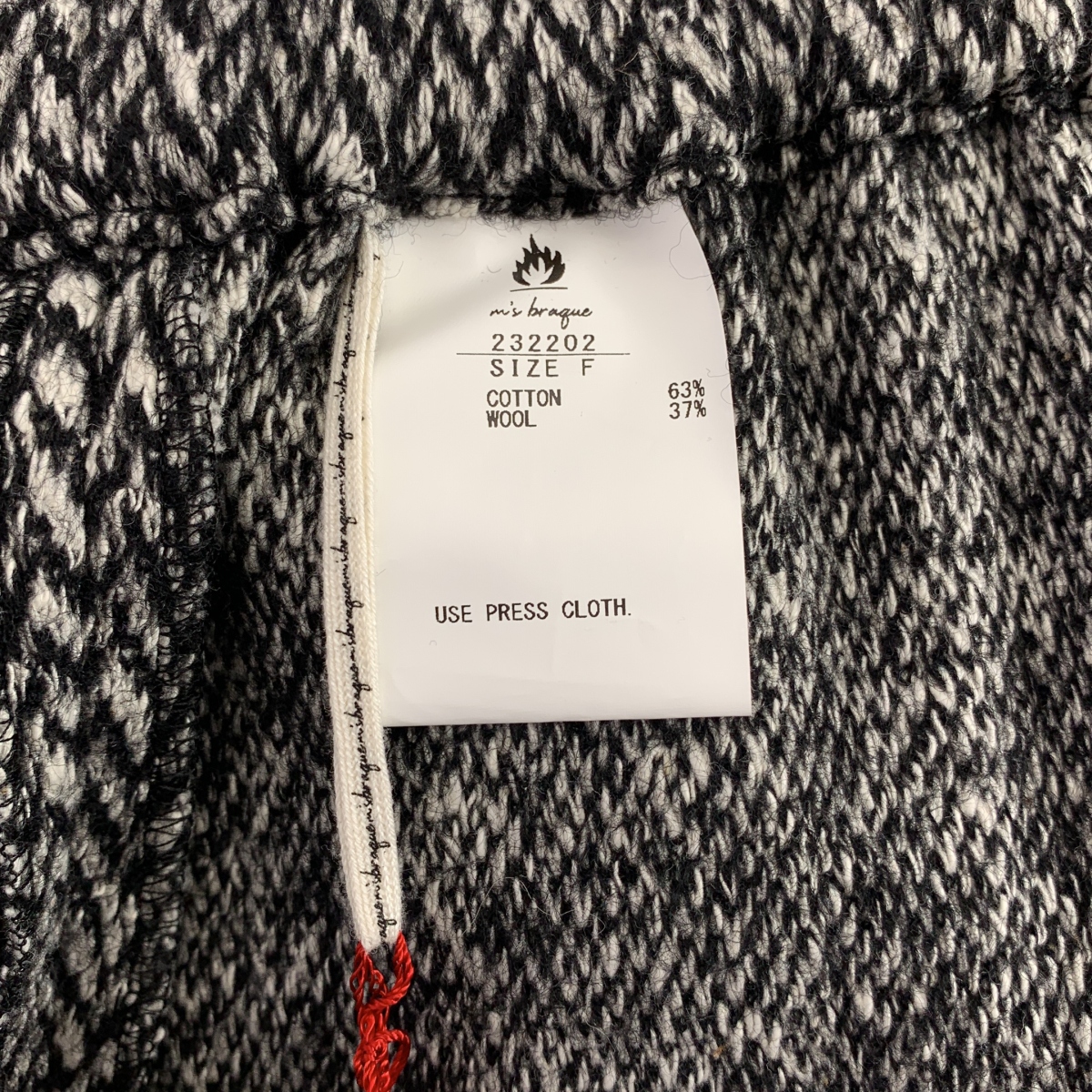 m's braque / エムズブラック HERRINGBONE EAZY PANTS ヘリンボーン パンツ