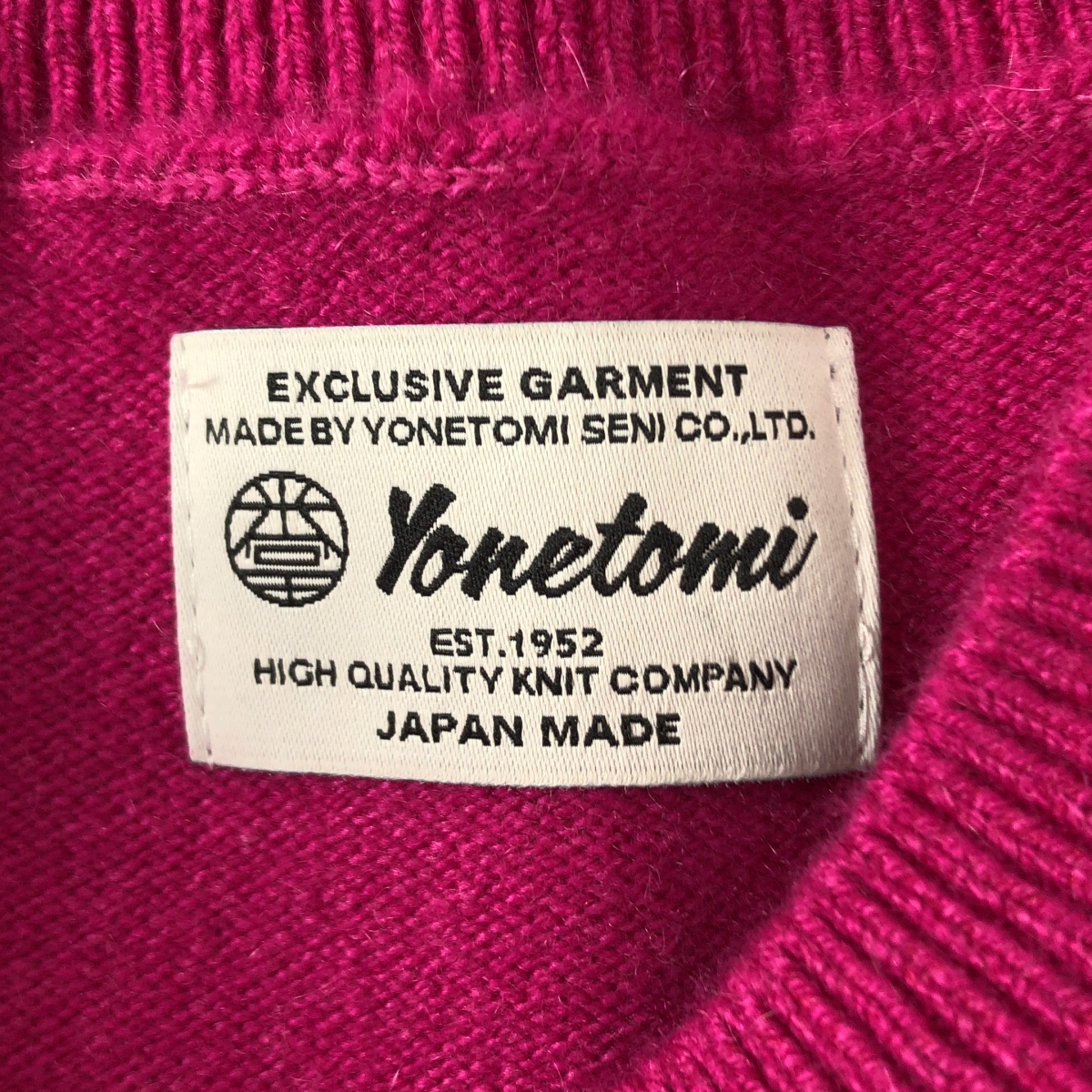 YONETOMI / ヨネトミ CASHMERE KNIT SWEATER カシミヤ ニット