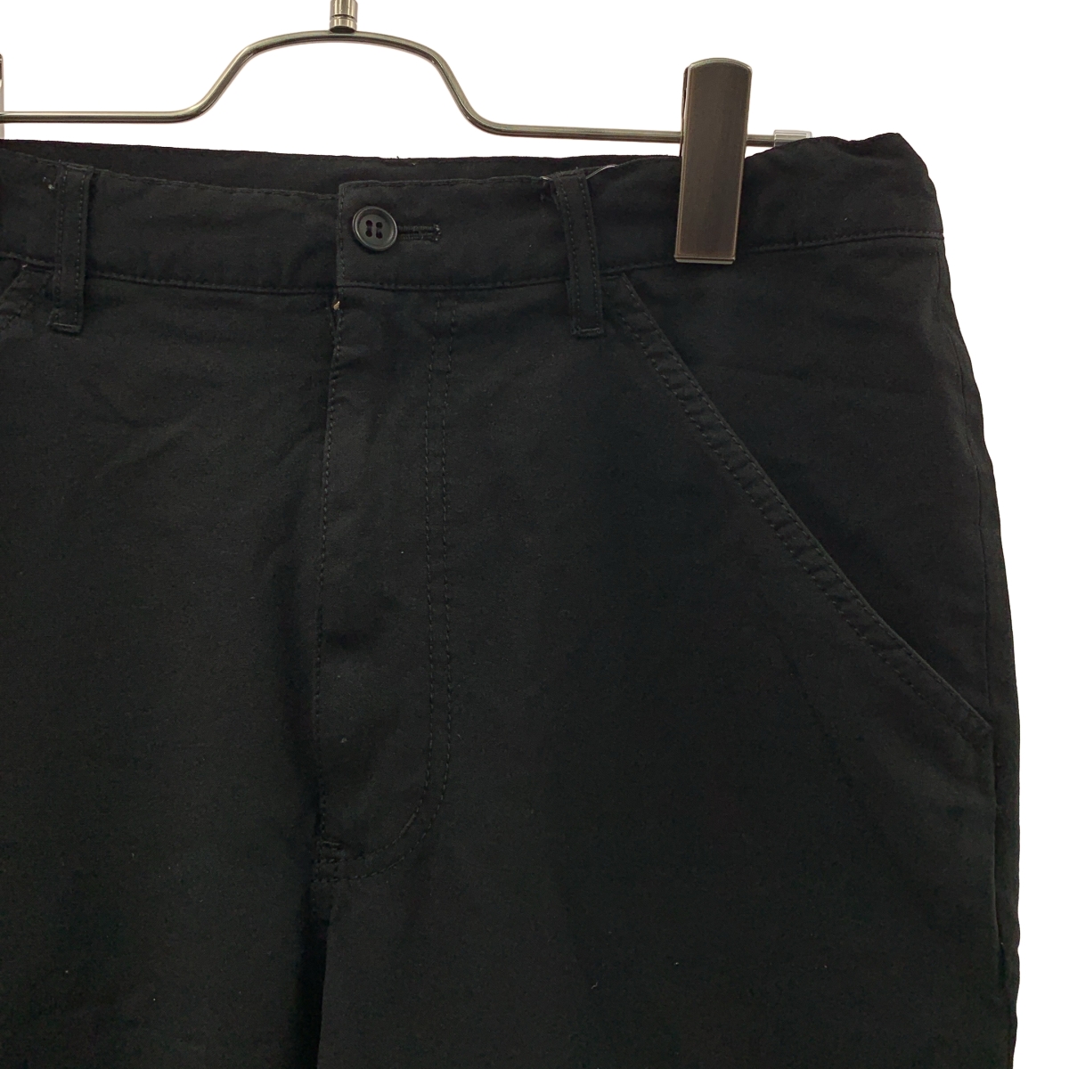 BLACK COMME des GARCONS / ブラックコムデギャルソン ポリエステル縮絨 クロップドパンツ