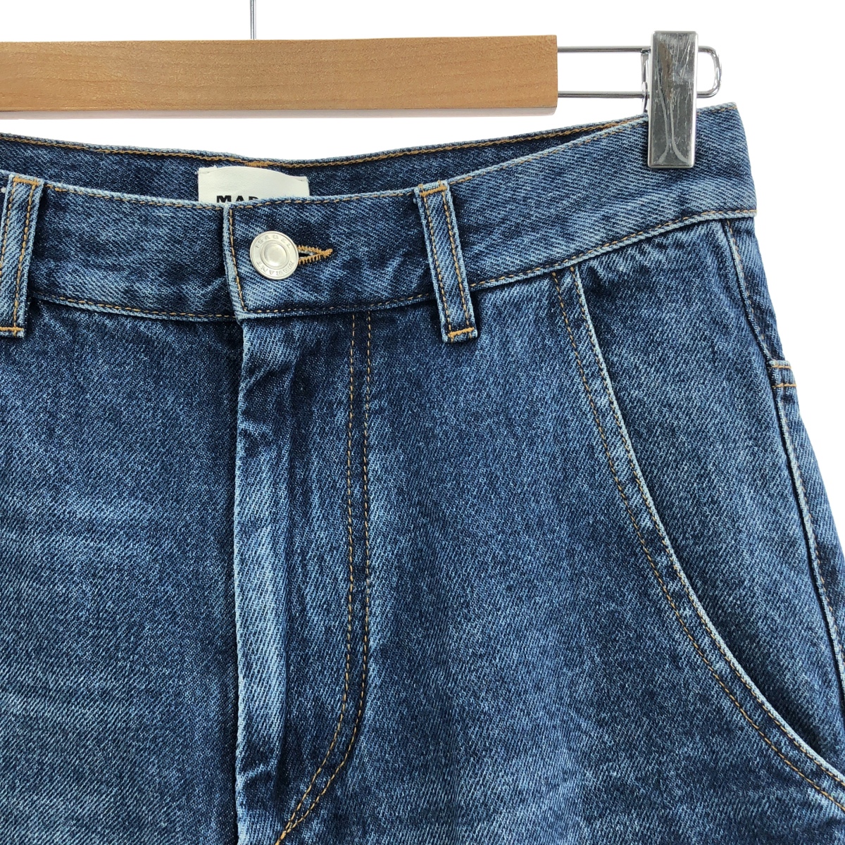 ISABEL MARANT ETOILE / イザベルマランエトワール SOLENE ウォッシュ加工 ワイド デニムパンツ