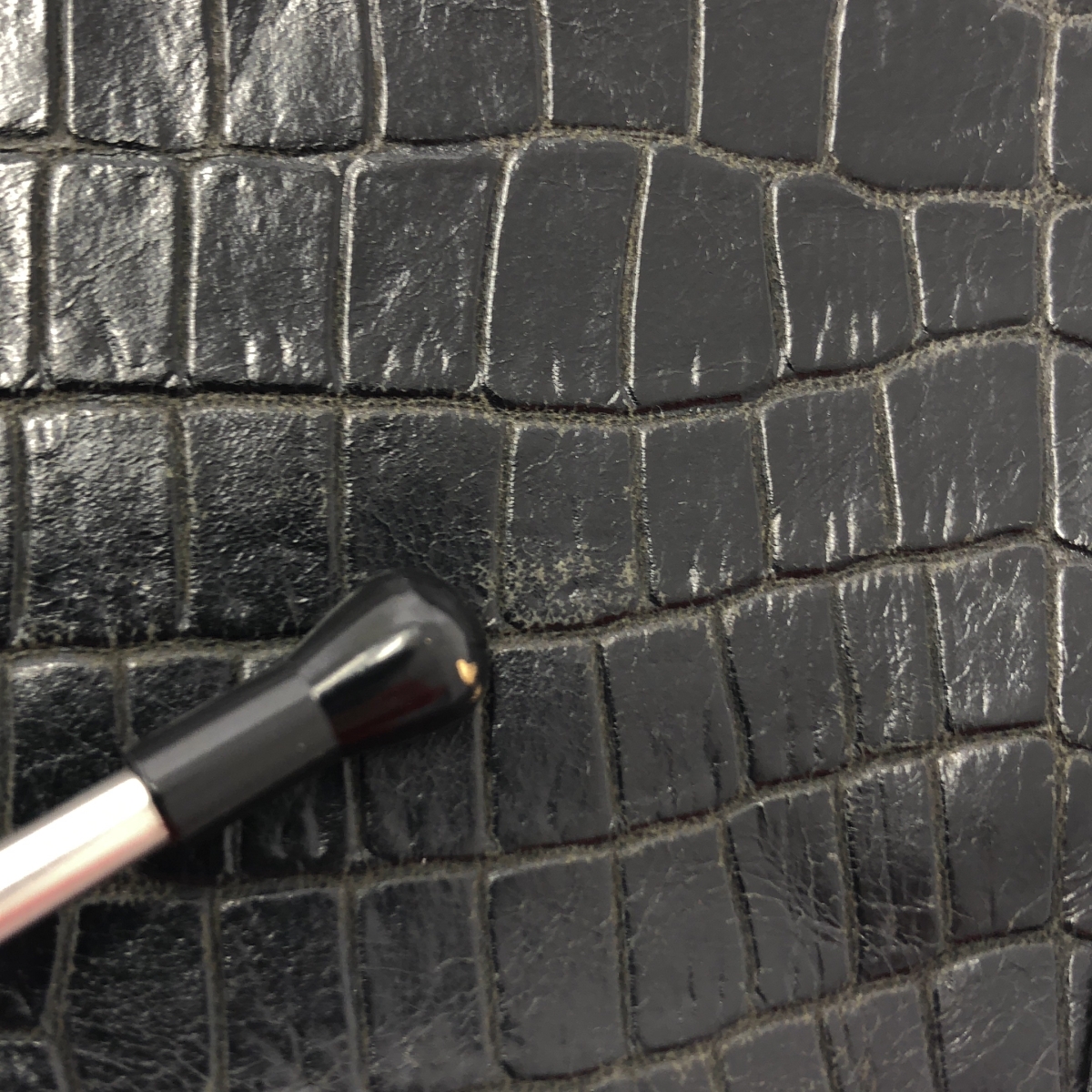 COMME des GARCONS / コムデギャルソン クロコ型押し ロゴ ジップ コインケース 財布 / ユニセックス