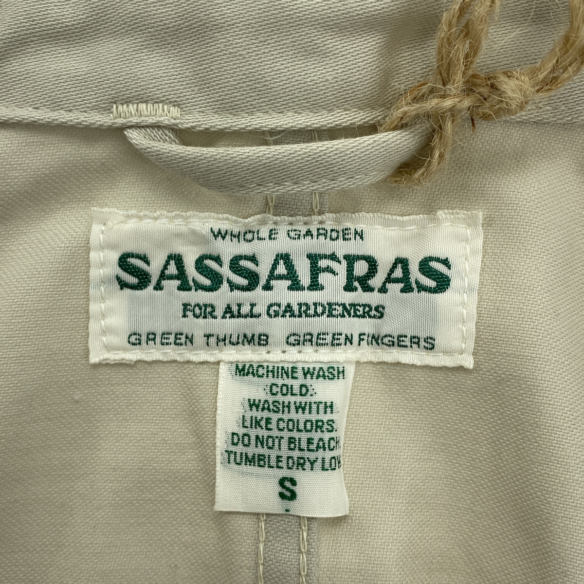 SASSAFRAS / ササフラス Pruner Coat Military Satin ミリタリーサテン プルーナーコート