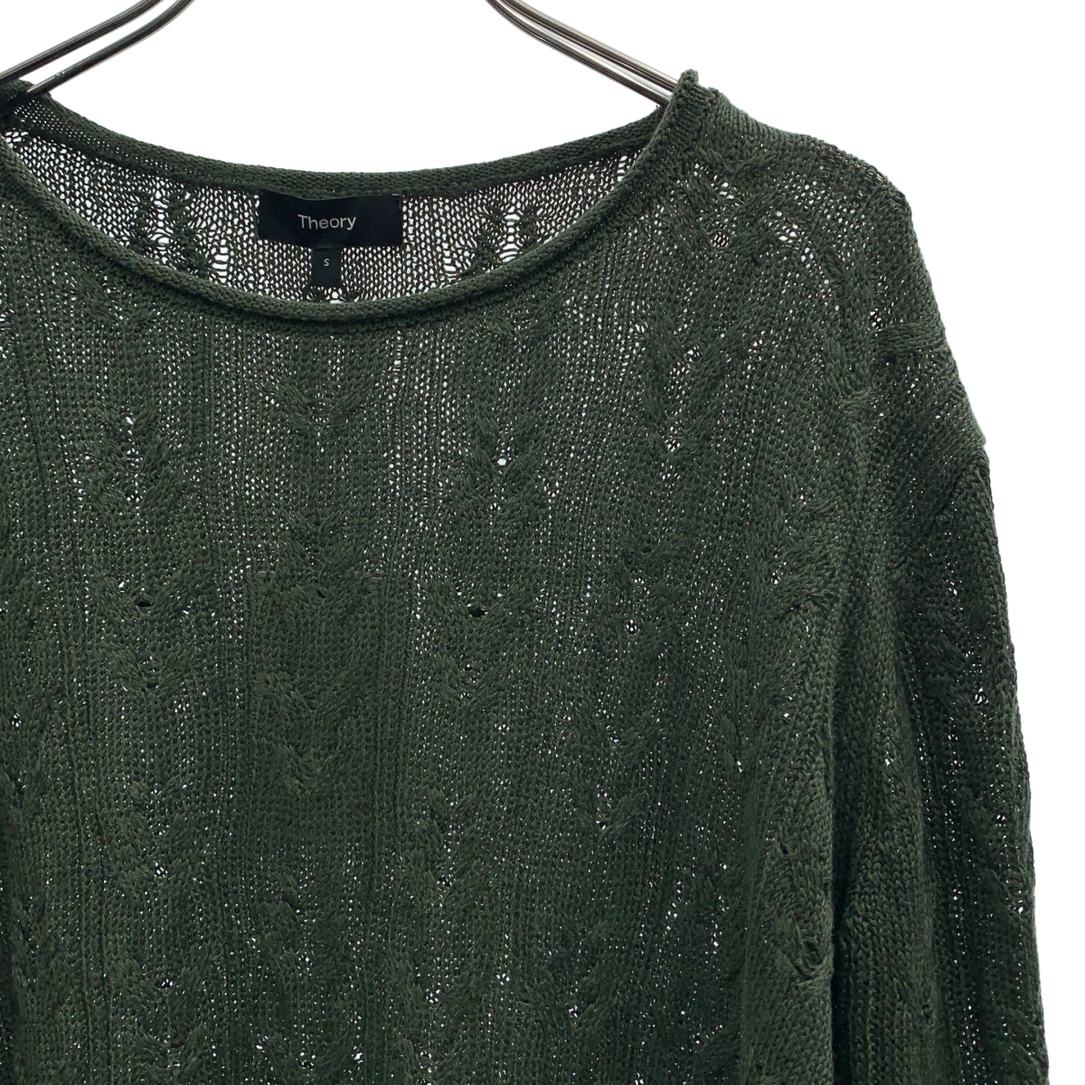 theory / セオリー NEO SAG HARBOR LS CABLE PO リネンニット