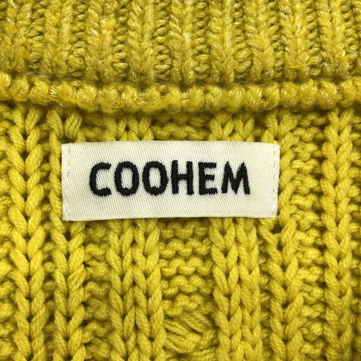 Coohem / コーヘン コットン 模様編み ケーブル ニット セーター