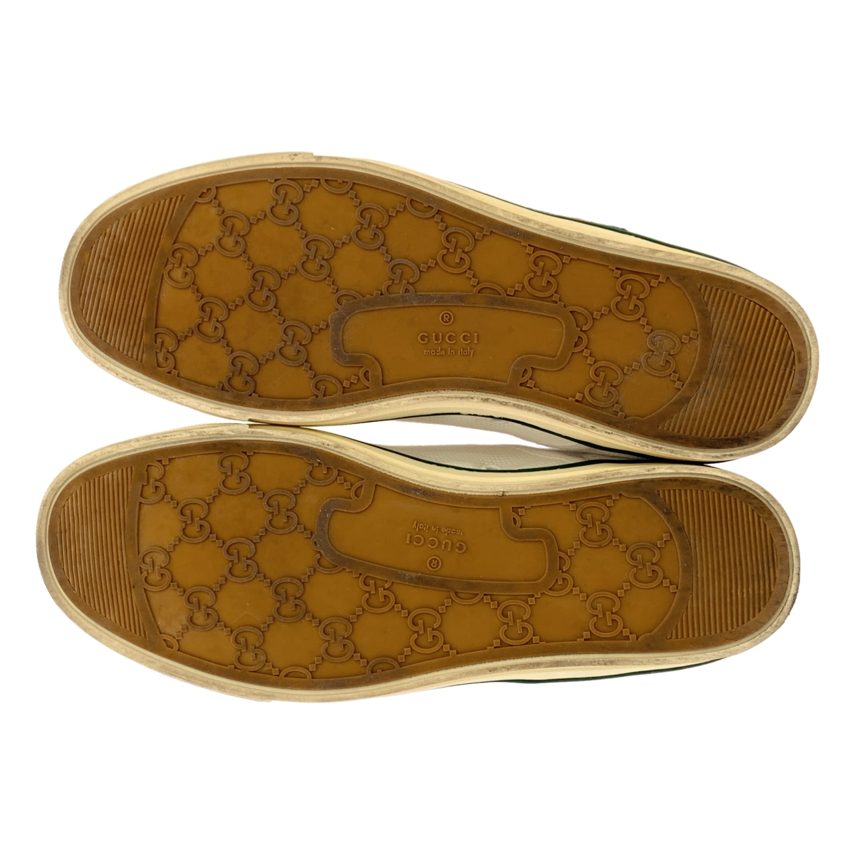 GUCCI / グッチ 141984 キャンバス×レザー シェリーライン スニーカー