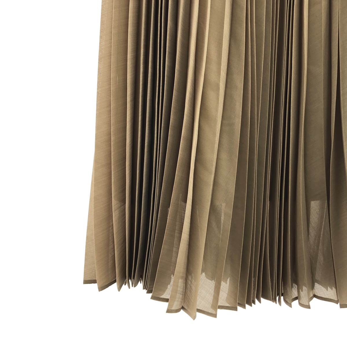 BEIGE， / ベイジ バックジップ プリーツ スカート / 総裏地