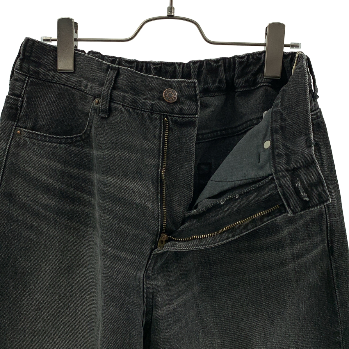 HYSTERIC GLAMOUR / ヒステリックグラマー ブラックデニム ワイド イージーパンツ