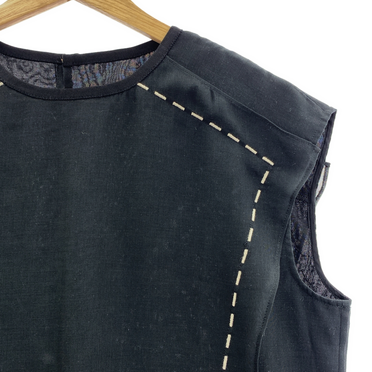 ADORE / アドーア ステッチ エンブロイダリー ノースリーブ ワンピース