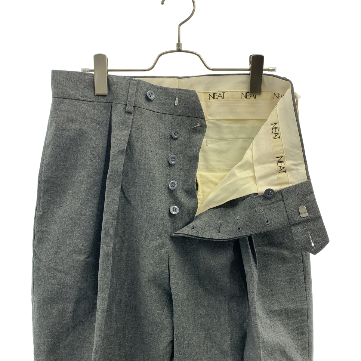 NEAT / ニート Hopsack Tapered ポリエステル コットン ホップサック 2タック テーパード スラックス