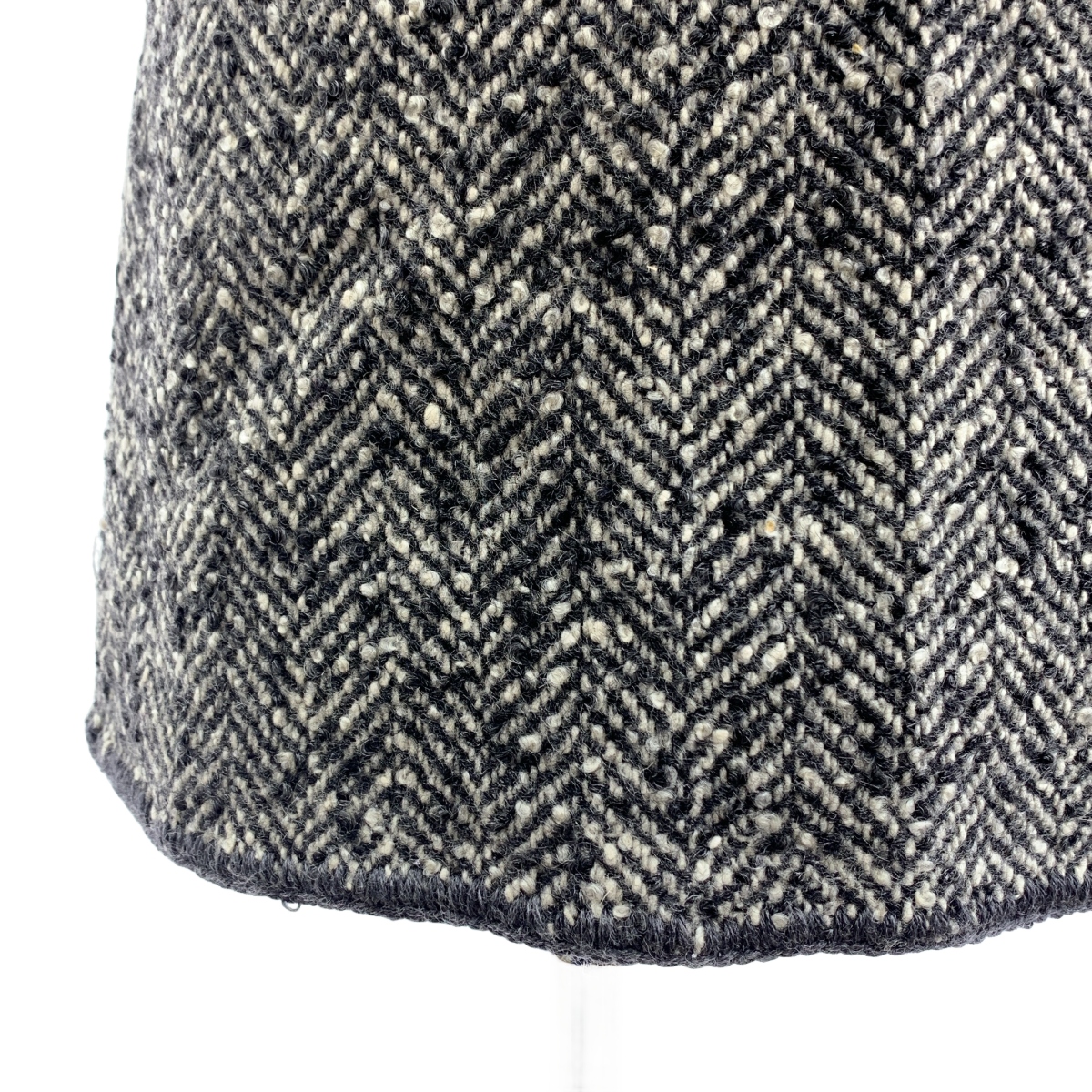 DANIELA GREGIS / ダニエラグレジス ウール ヘリンボーン ツイード 巻き ラップ スカート