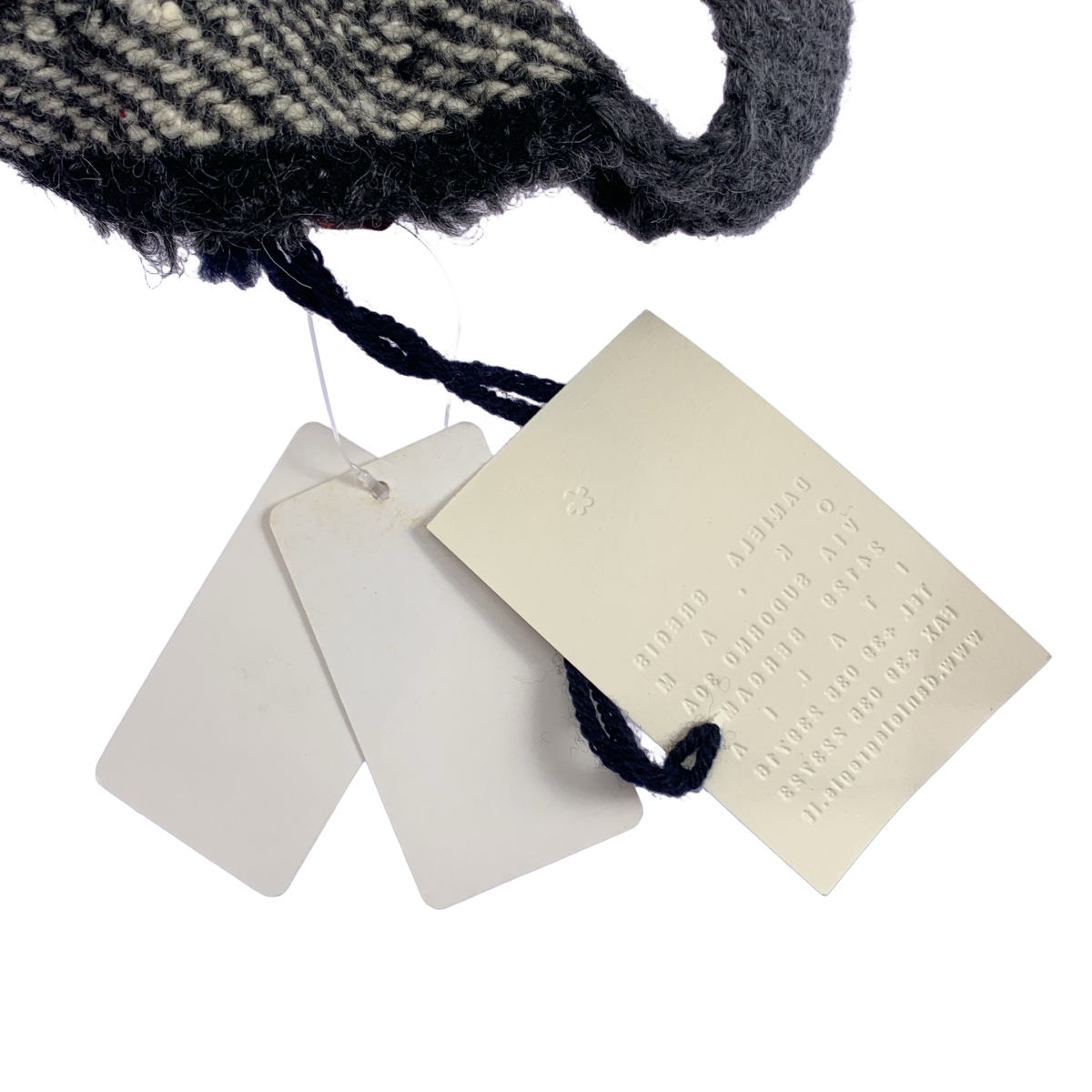 DANIELA GREGIS / ダニエラグレジス ウール ヘリンボーン ツイード 巻き ラップ スカート