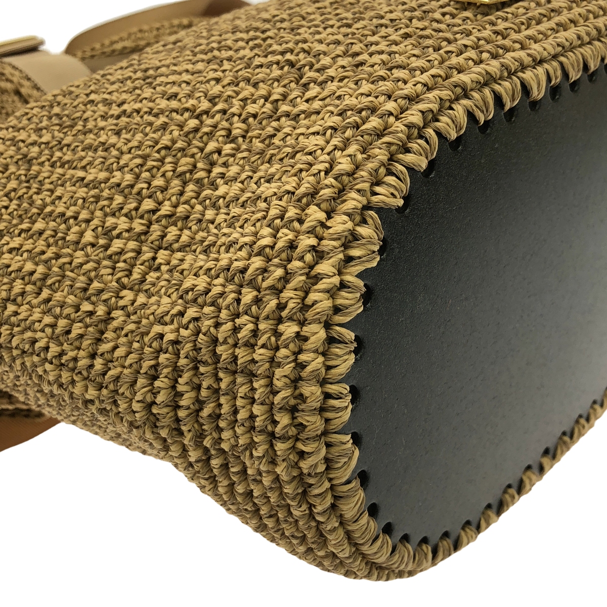 その他 プレートロゴ ハンドル カゴバッグ