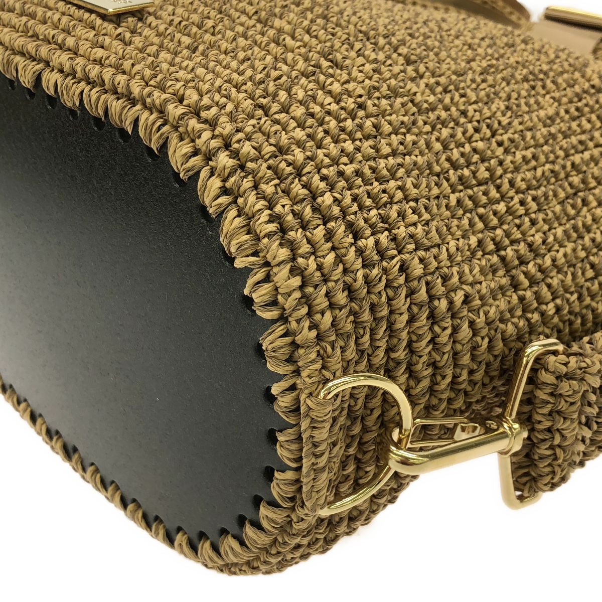 その他 プレートロゴ ハンドル カゴバッグ