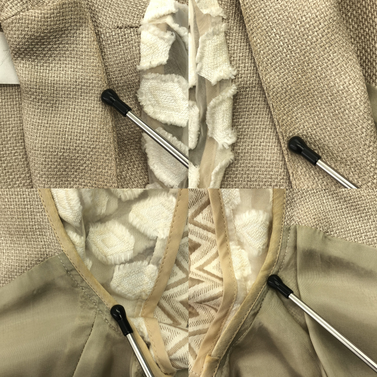 Mame Kurogouchi / マメクロゴウチ 袖 レース フリンジ ドレス ワンピース