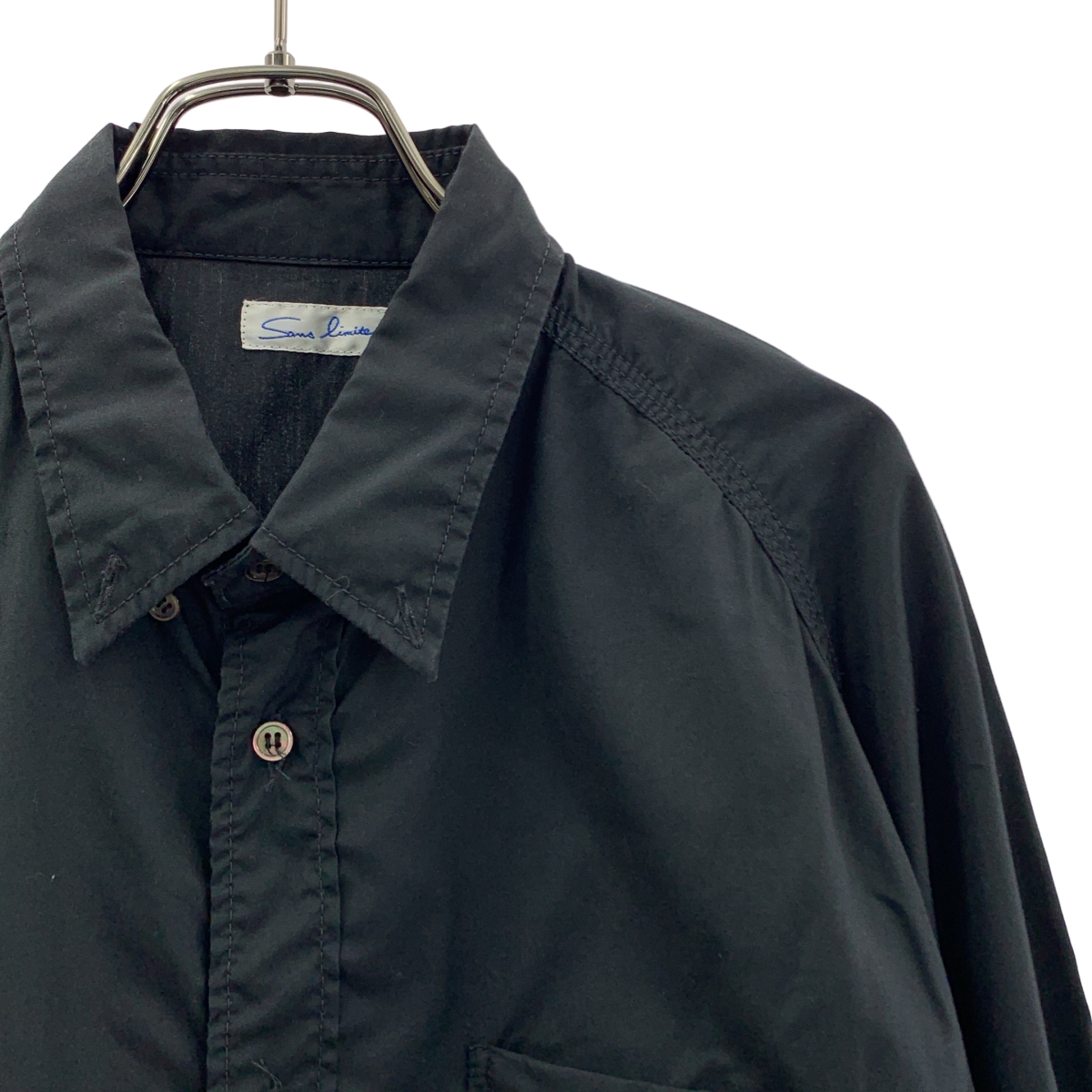 sans limite / サンリミット B.D. FREEDOM SLEEVE SHIRT 3本針フリーダムスリーブ ボタンダウン シャツ