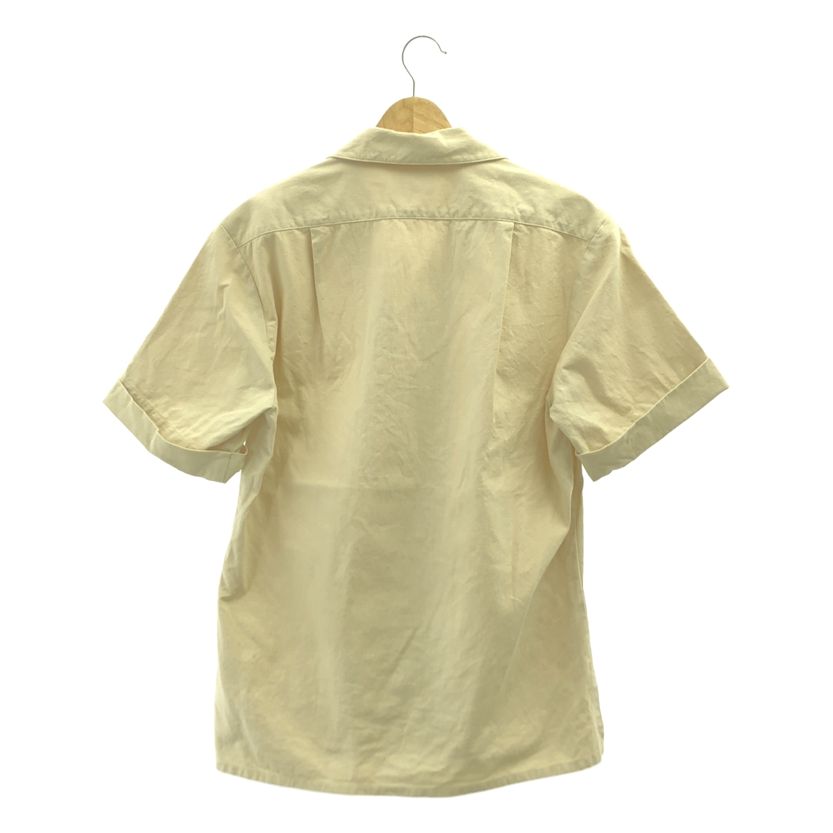 foufou / フーフー コットン リネン オープンカラー シャツ