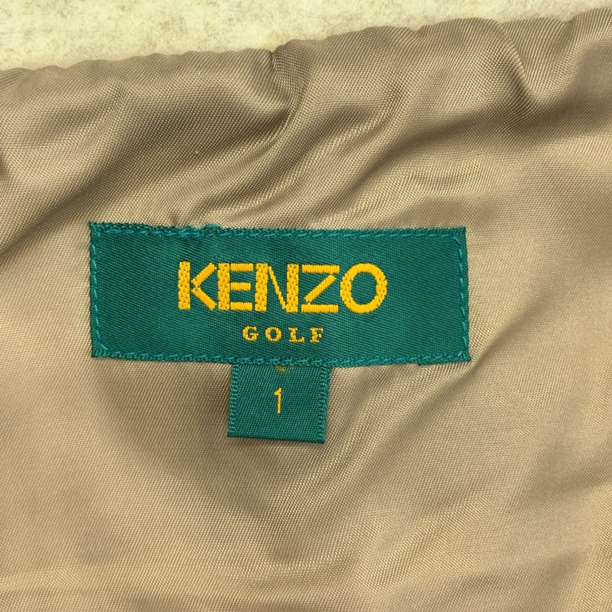 KENZO / ケンゾー golf / ロゴジップ フリース ベスト / 総裏地
