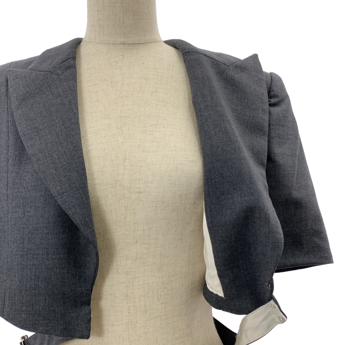 その他 WOOL TAILORED CAPE クロップドテーラードケープ