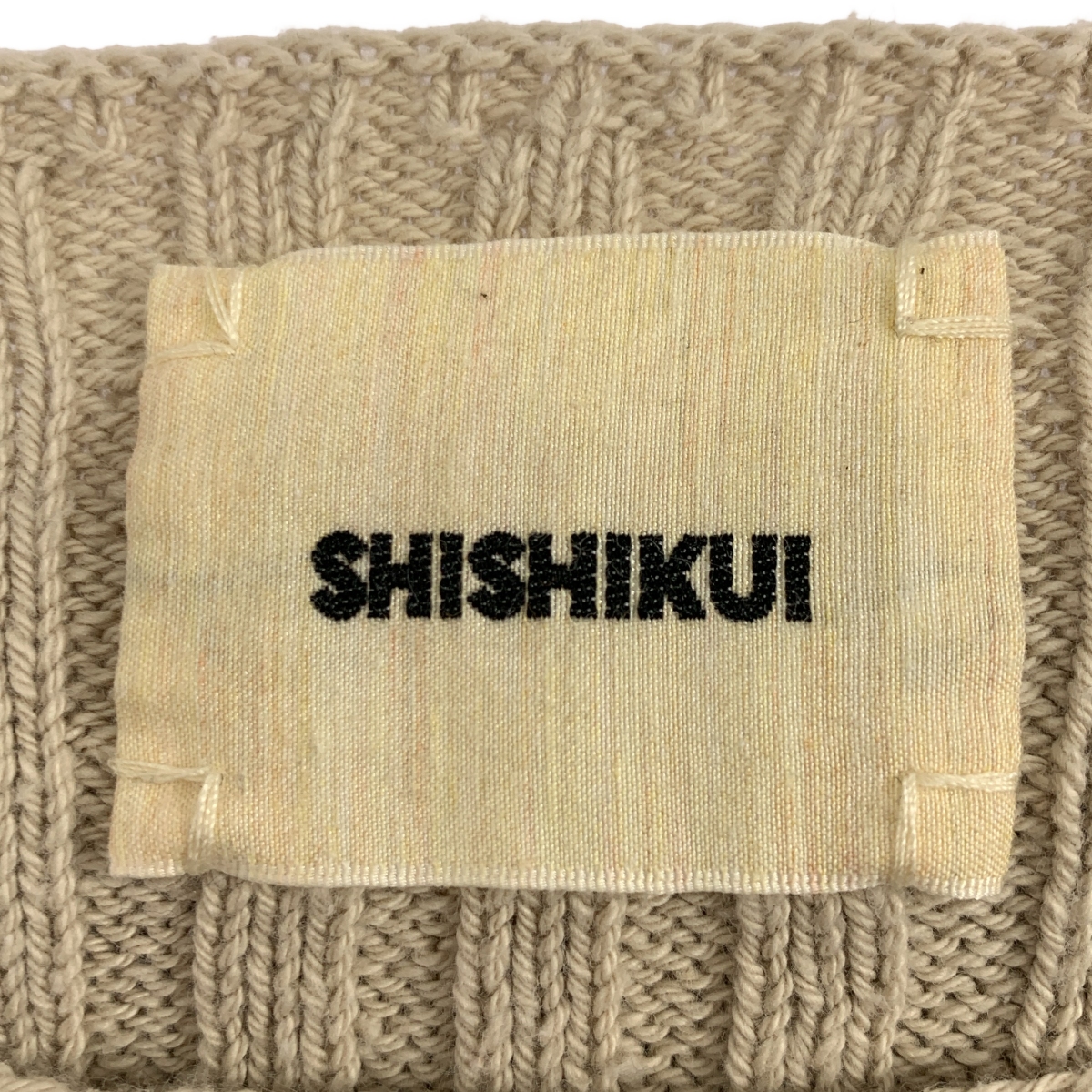 THE SHISHIKUI / シシクイ PULL OVER コットン リブ ニット プルオーバー