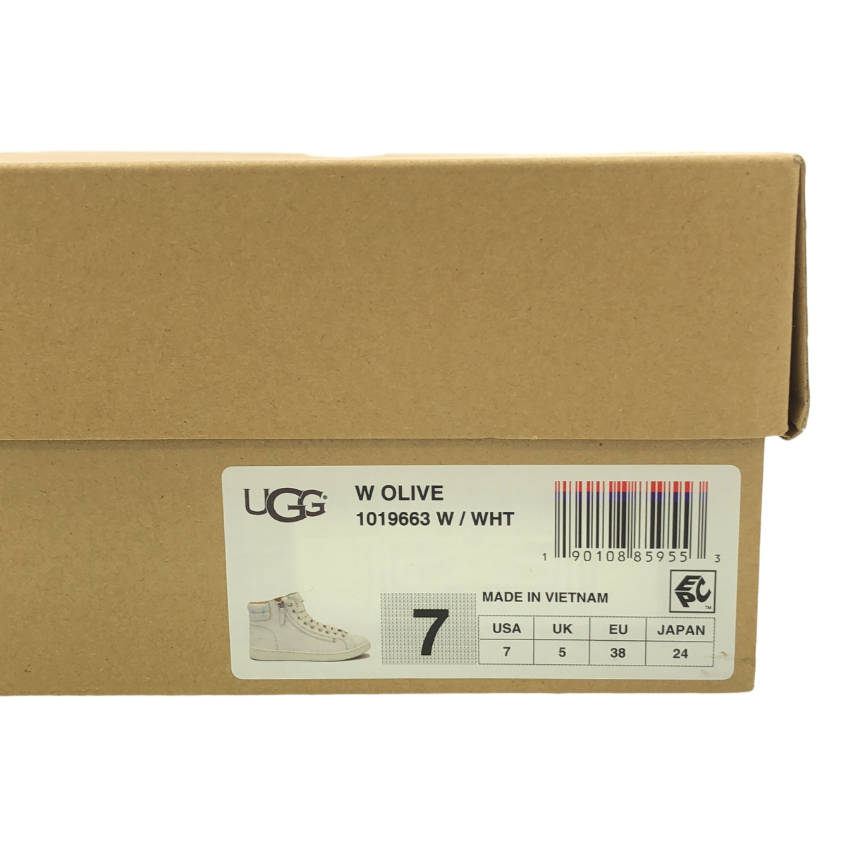 UGG / アグ Olive オリーブ レザー ハイカットスニーカー