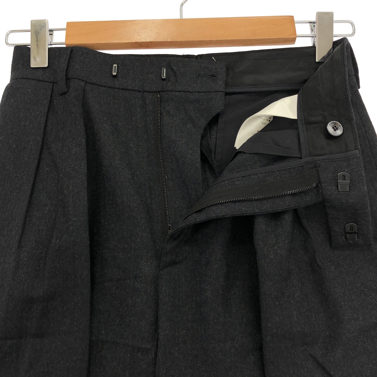 CELINE / セリーヌ ウール 2タック ロールアップ パンツ